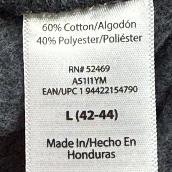 Athletic Works Mens Fleece Pullover Gray Sweatshirt L 42-44 Moisture Wicking NWT - Picture 8 of 10